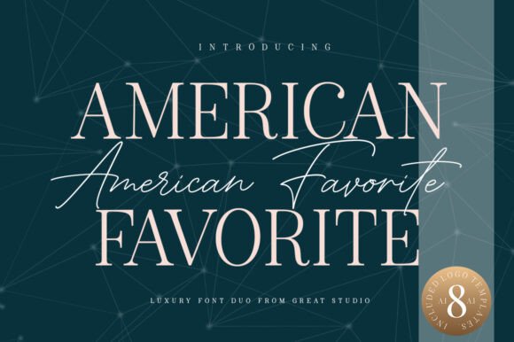 American Favorite: A Charming Display Font for Handmade Labels, Invitations & More