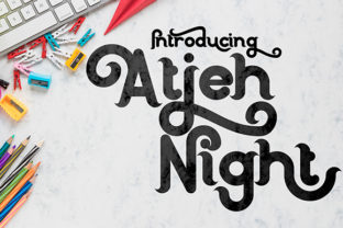 Atjeh Night: A Bold Display Font for Striking Design Projects