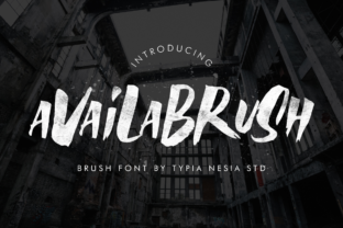 Availabrush: The Bold Urban Display Font for Crafters