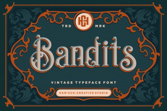 Bandits Font: Elevate Your Craft Designs with Baroque Elegance