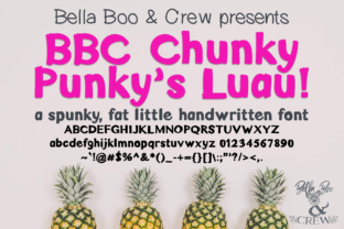 BBC Chunky Punky Luau: A Quirky Display Font for Handmade Labels and Creative Projects