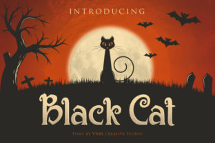 Black Cat: A Spooky-Cute Display Font for Halloween-Themed Web Design