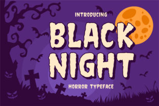 Black Night: A Fun and Spooky Display Font for Halloween-Themed Branding