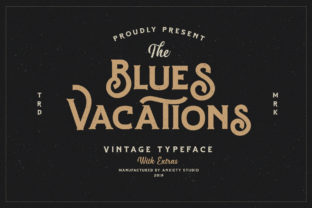 Blues Vacations: A Vintage Display Font for Southern-Inspired Editorial Design