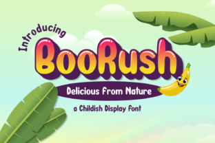 BooRush: A Playful Display Font for Handmade Labels, Invitations, and More