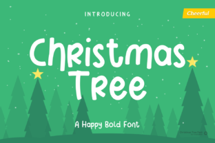 Christmas Tree Font: A Festive Display Typeface for Crafters and Sellers