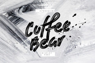 Coffee Bear: A Hand-Drawn Brush Font for Bold Editorial Design