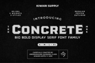 Concrete Font: Bold Display Typography for Modern Marketing Designs