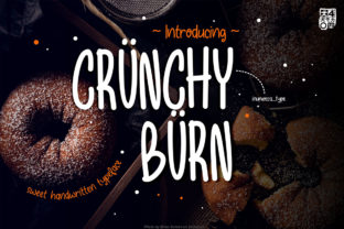 Crunchy Burn: A Modern Display Font with Personality