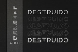 Destruido: A Bold Display Font for Modern Marketing Typography