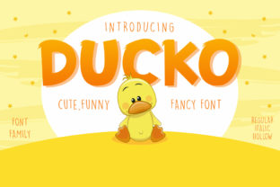 Ducko: A Playful Display Font That Brings Charm to Handmade Designs