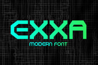 Exxa Font: A Futuristic Display Typeface for Modern Design Projects