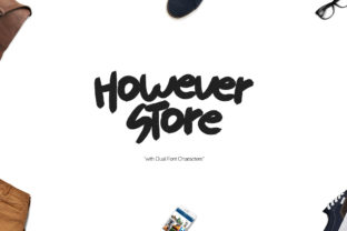 However Store: A Sweet Display Font for Modern Marketing Campaigns