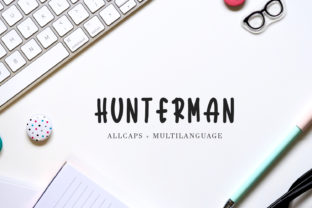 Hunterman: A Playful Display Font for Web Design and Digital Branding