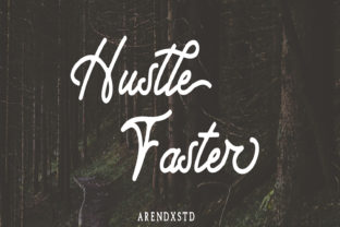 Hustle Faster: A Stylish Display Font for Modern Web Design