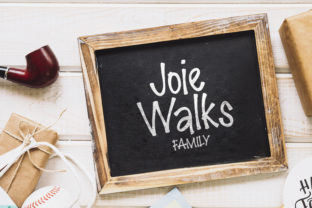 Joie Walks: A Whimsical Display Font That Elevates Small Business Branding