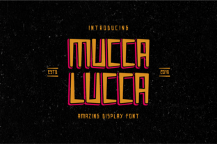 Mucca Lucca: A Bold Display Font for Handmade Labels and Cheerful Design Projects