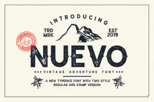 Nuevo: A Vintage Display Font for Editorial Design and Content Branding