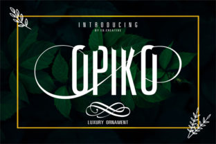 Opiko: A Luxurious Display Font for Elegant Design Projects