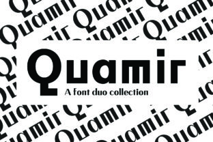 Quamir: A Bold Display Font That Turns Craft Designs Into Art