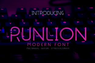 Runlion: A Modern Display Font for Editorial Design and Digital Publishing