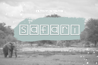 Safari: A Playful Handmade Display Font for Crafters