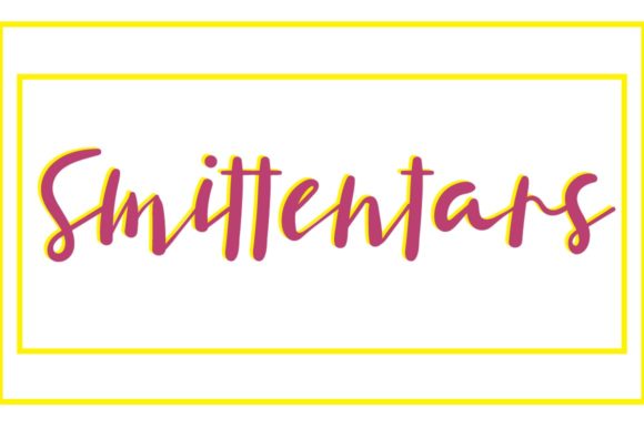 Smittentars: A Playful Display Font for Elegant Editorial Design