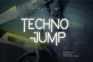 Techno Jump: A Futuristic Font for Sci-Fi Themed Web Design Projects